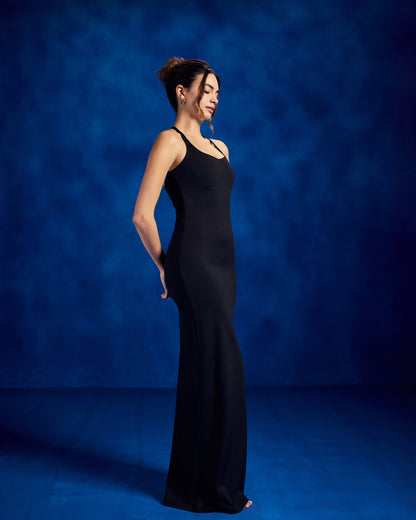 Clyra Black Dress - NepTerra